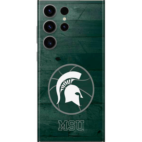 Michigan State University Basketball Courtside Galaxy Skins